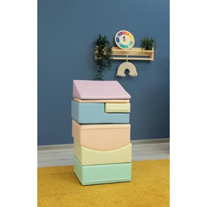 Ensemble blocs 7s pastel clair