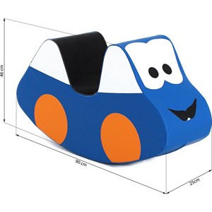 Rocker car en mousse bleu