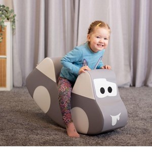 Rocker car en mousse bleu