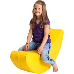 Rocker banana jaune en mousse