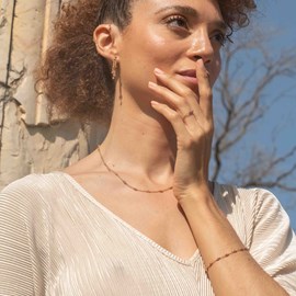 Parure elyssa en pierres tourmaline