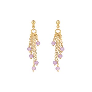 Boucles d'oreilles elyssa améthyste