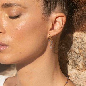 Boucles d'oreilles elyssa lapis-lazuli