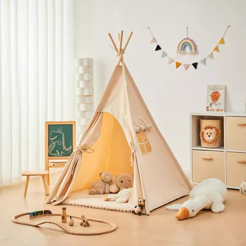 Babykare - Tipi enfant en coton avec tapis