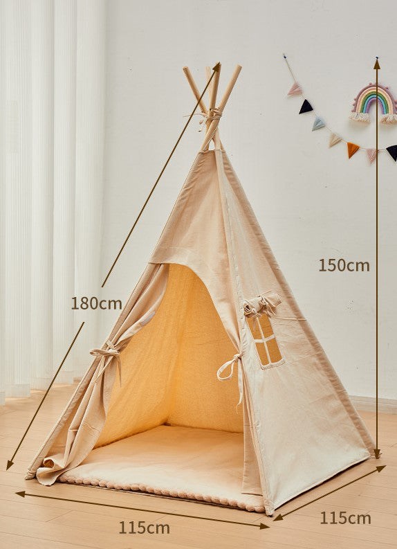 Tipi enfant en coton avec tapis (Babykare) - Image 3