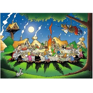 Puzzle le banquet astérix 1500 pièces