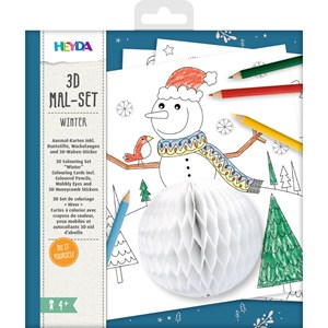 Kit de coloriage 3d- hiver