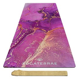 Tapis de yoga microfibre lavanya confort