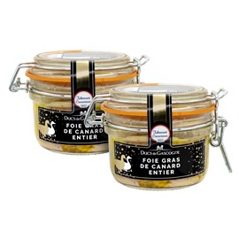 2 foies gras de canard entier 125g