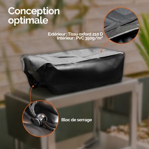Housse pour plancha  - 75 x 60 x 30 cm