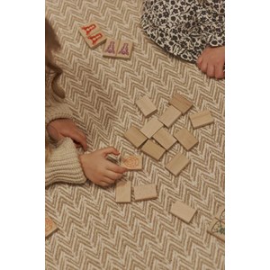 Mahjong jeu en bois 49 pcs