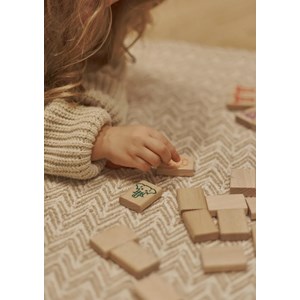 Mahjong jeu en bois 49 pcs