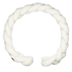 Tresse de lit bébé en velvet écru 20 x