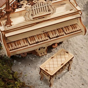 Maquette bois - piano mécanique musicale