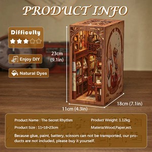 The secret rythm - maquette booknook