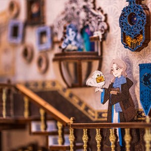 Nebula common room - maquette booknook