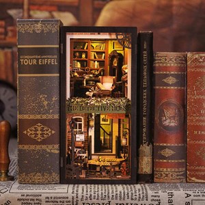 Rose detective agency - maquete booknook serre-livre