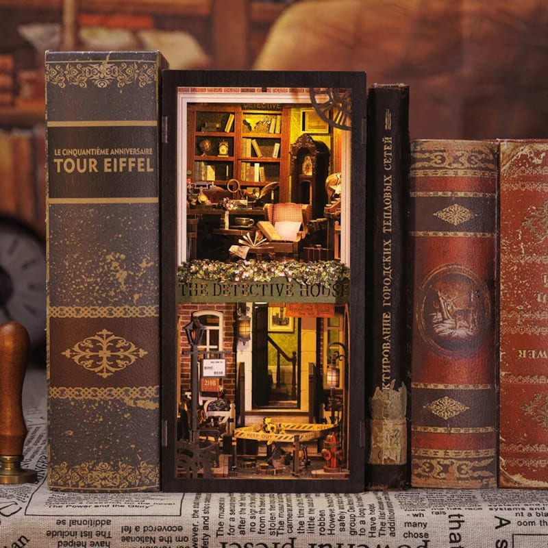 Rose detective agency - maquette booknook serre-livre