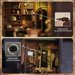 Rose detective agency - maquete booknook