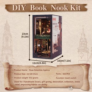 Rose detective agency - maquete booknook