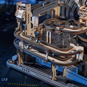 Maquette 3d - circuit à billes ultime