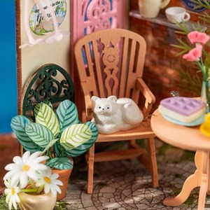 Maquette 3d - jardin de thé raffiné