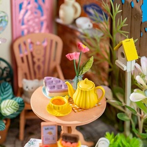 Maquette 3d - jardin de thé raffiné