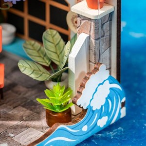 Maquette 3d - restaurant au bord de mer