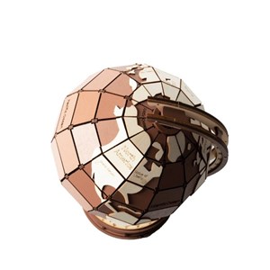 Puzzle 3d - globe terrestre en bois