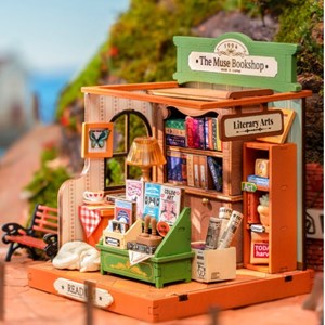 Maquette 3d - la librairie muse