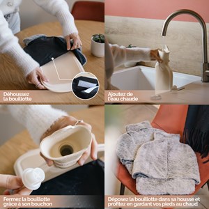 Chauffe pieds bouillotte 3 litres