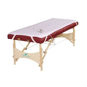 Drap-housse chauffant pour table de mass