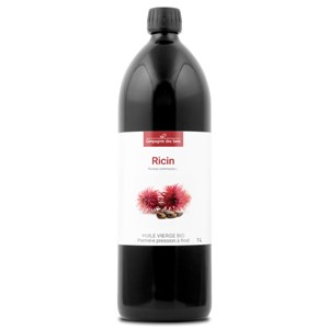 Huile de ricin bio - 1l - fraîcheur garantie oxycert® - vierge & de 1?? pression