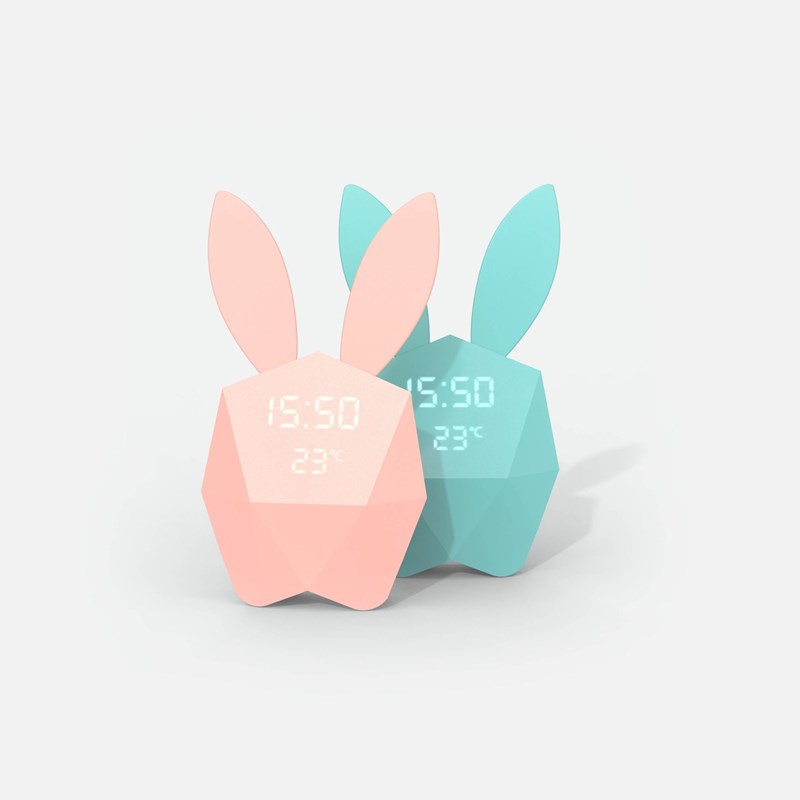 Mob - réveil cutie clock enfant &amp; adulte turquoise
