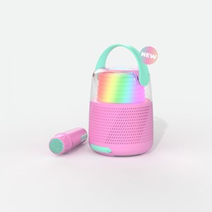 Enceinte & karaoké ks-80 - rose