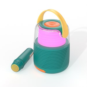 Enceinte bluetooth et micro karaoke ks-80 bleu - mob