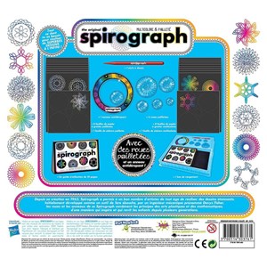 Spirograph multicolore et paillete