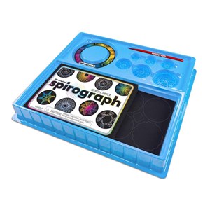 Spirograph multicolore et paillete