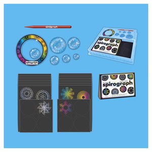 Spirograph multicolore et paillete