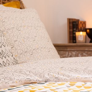 Housse de couette 260x240 + 2 taies