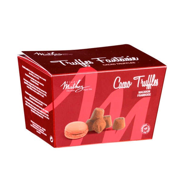 Truffes fantaisie macaron framboise