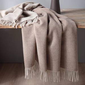 Plaid laine et cachemire 150 x 200 cm