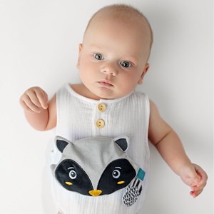 Doudou bouillotte noyaux de cerise raton