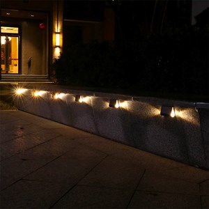 Lot de 4 appliques murales solaires noir twily