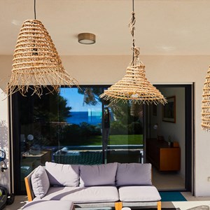 Suspension d'extérieur avec cable beige gaia