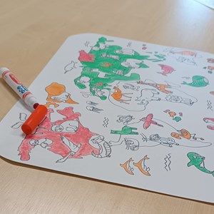 Set de table réutilisable - map monde