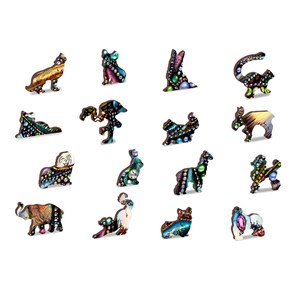 Puzzle en bois chat aux bijoux 250 pcs