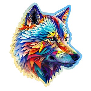 Puzzle en bois loup élégant 250 pcs