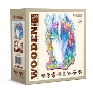 Puzzle en bois licorne élégante 150 pc