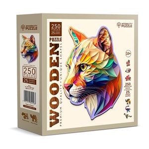 Puzzle en bois puma chatoyant 150 pcs